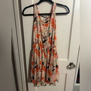 Parker Pleated Floral Dress Size Small